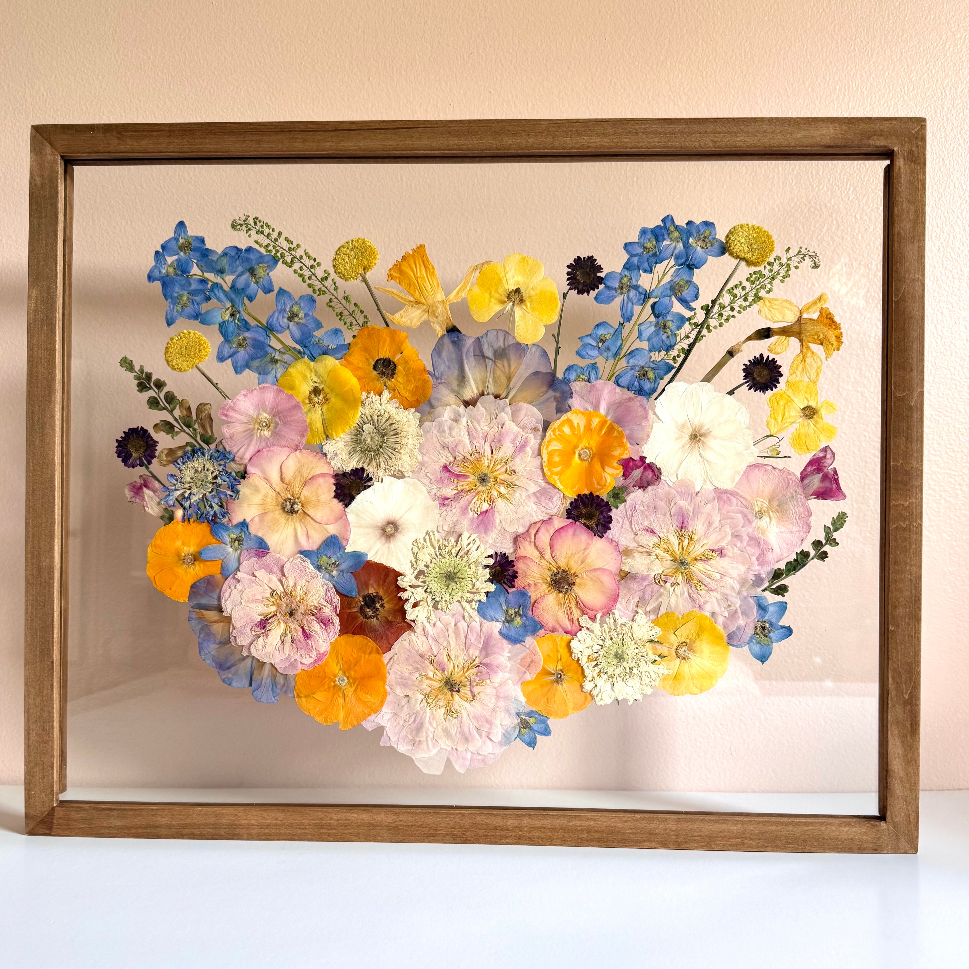 16x20 Frame – Peachy Petals