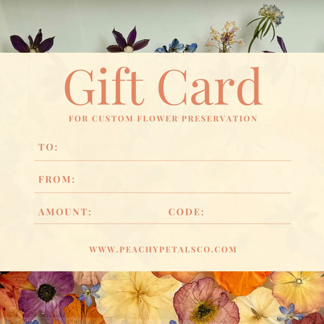 Peachy Florals - Wedding Bouquet Preservation + Framing